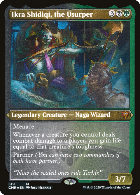 Ikra Shidiqi, the Usurper (Foil Etched) (CMR-519) - Commander Legends Etched Foil