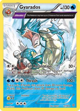 Gyarados (21) 021/98  - Reverse Holofoil XY  Ancient Origins - Holo Rare