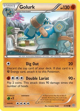 Golurk (41) 041/98  - Reverse Holofoil XY  Ancient Origins - Common