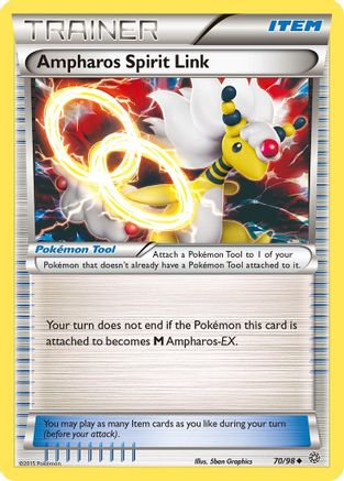 Ampharos Spirit Link 070/98  XY  Ancient Origins - Uncommon