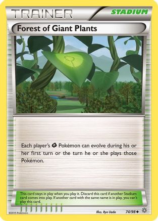 Forest of Giant Plants 074/98  XY  Ancient Origins - Uncommon
