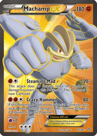 Machamp EX (90 Full Art) 090/98  - Holofoil XY  Ancient Origins - Ultra Rare
