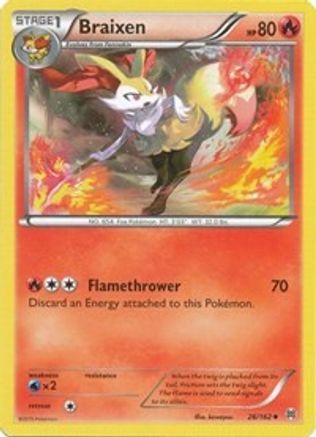 Braixen 026/162  XY  BREAKthrough - Uncommon