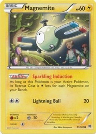Magnemite (51) 051/162  - Reverse Holofoil XY  BREAKthrough - Common
