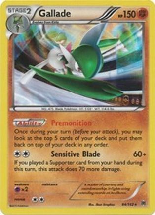 Gallade 084/162  - Reverse Holofoil XY  BREAKthrough - Holo Rare