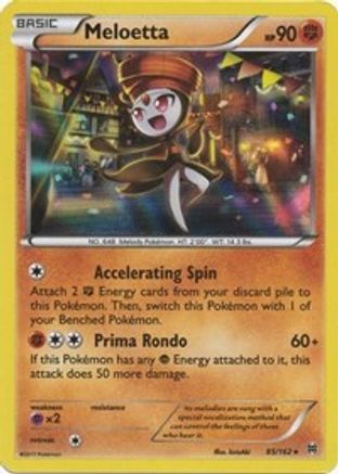 Meloetta 085/162  - Reverse Holofoil XY  BREAKthrough - Holo Rare