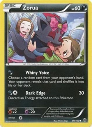 Zorua (90) 090/162  - Reverse Holofoil XY  BREAKthrough - Common