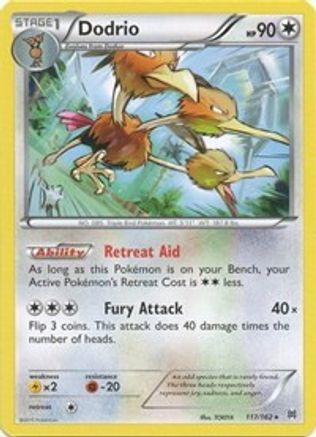 Dodrio 117/162  - Reverse Holofoil XY  BREAKthrough - Rare