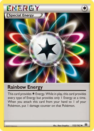Rainbow Energy 152/162  - Reverse Holofoil XY  BREAKthrough - Uncommon