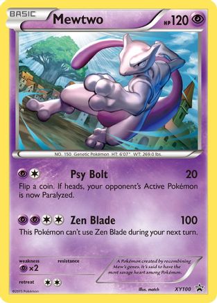 Mewtwo XY100  - Holofoil XY Promos - Promo