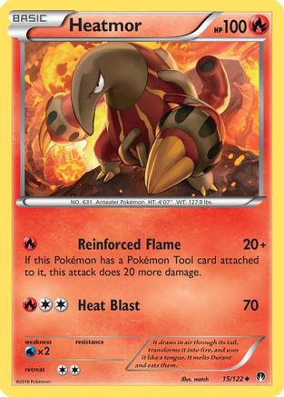 Heatmor 015  - Reverse Holofoil XY  BREAKpoint - Uncommon