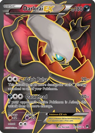 Darkrai EX (Full Art) 118/122  - Holofoil XY  BREAKpoint - Ultra Rare