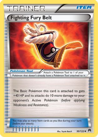 Fighting Fury Belt 099/122  XY  BREAKpoint - Uncommon
