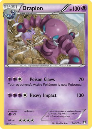 Drapion 054/122  - Reverse Holofoil XY  BREAKpoint - Rare