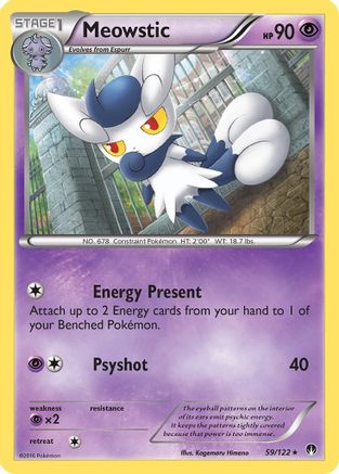 Meowstic 059  XY  BREAKpoint - Rare