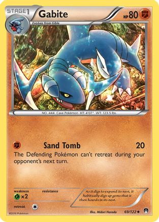 Gabite 069/122  - Reverse Holofoil XY  BREAKpoint - Uncommon