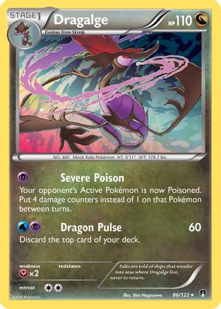 Dragalge 086/122  - Reverse Holofoil XY  BREAKpoint - Holo Rare