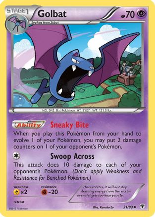 Golbat 031/83  - Reverse Holofoil Generations - Uncommon