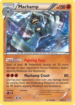 Machamp 042/83  - Reverse Holofoil Generations - Holo Rare