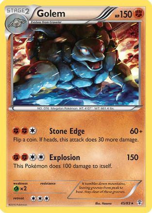 Golem 045/83  - Holofoil Generations - Holo Rare