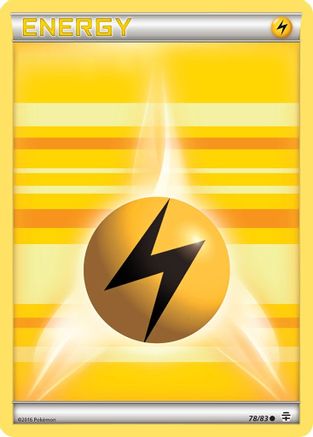 Lightning Energy 078/83  - Reverse Holofoil Generations - Common