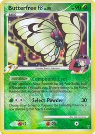 Butterfree FB 017/147  - Reverse Holofoil League & Championship Cards - Promo