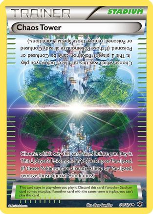 Chaos Tower 094/124  - Reverse Holofoil XY  Fates Collide - Uncommon