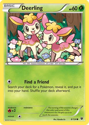 Deerling 008/124  XY  Fates Collide - Common