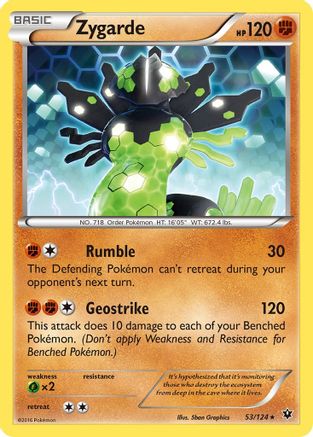 Zygarde (53) 053  - Reverse Holofoil XY  Fates Collide - Rare