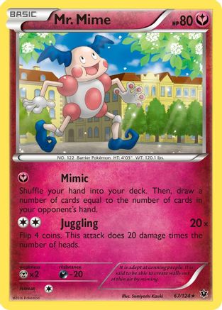 Mr. Mime 067/124  XY  Fates Collide - Rare