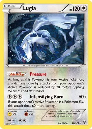 Lugia 078/124  XY  Fates Collide - Rare