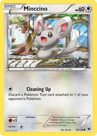 Minccino (86) 086/124  - Reverse Holofoil XY  Fates Collide - Common