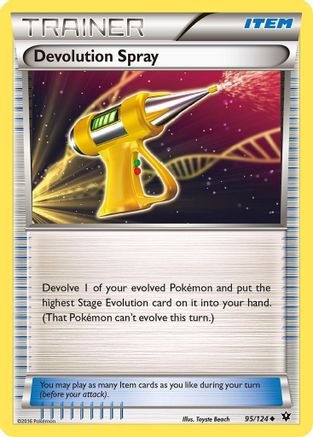 Devolution Spray 095/124  - Reverse Holofoil XY  Fates Collide - Uncommon