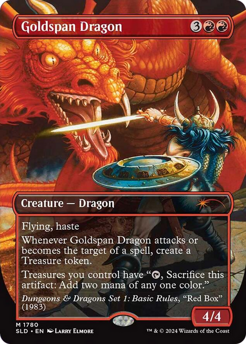 Goldspan Dragon (SLD-1780) - Secret Lair Drop (Borderless) Foil
