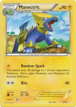 Manectric (13) 013  XY Trainer Kit Pikachu Libre & Suicune - Common