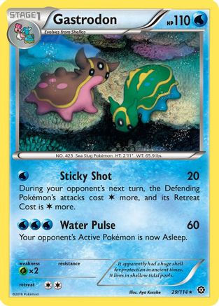 Gastrodon 029/114  XY  Steam Siege - Rare
