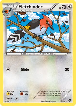Fletchinder 095/114  XY  Steam Siege - Uncommon