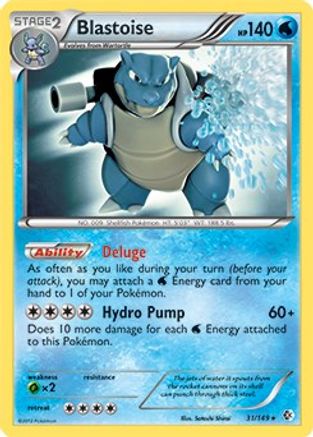 Blastoise 031/149  Deck Exclusives - Rare