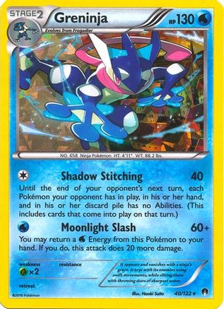 Greninja 040/122  - Holofoil Deck Exclusives - Holo Rare