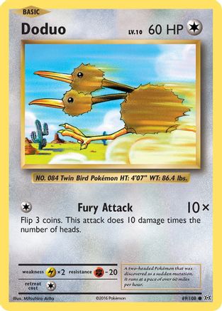 Doduo 069/108  XY  Evolutions - Common