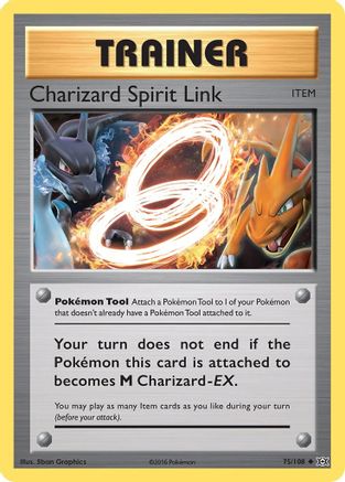 Charizard Spirit Link 075/108  - Reverse Holofoil XY  Evolutions - Uncommon