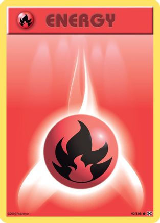 Fire Energy 092/108  XY  Evolutions - Common