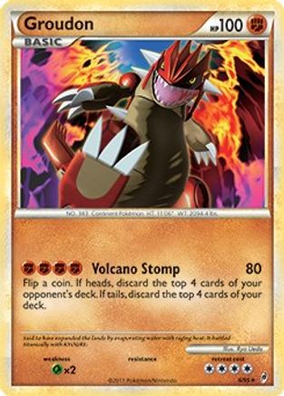 Groudon 006/095  Deck Exclusives - Rare