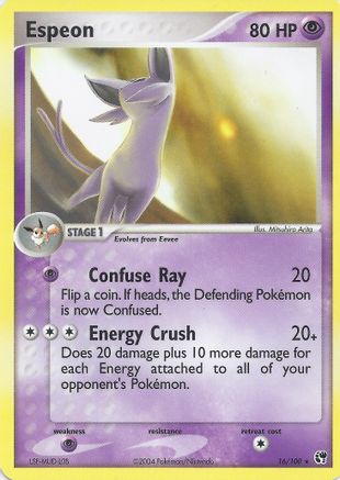 Espeon 016  EX Battle Stadium - Rare