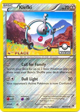 Klefki 066/119  - Reverse Holofoil League & Championship Cards - Promo