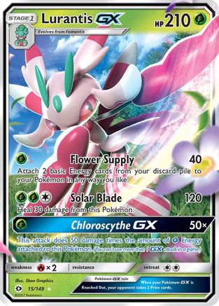 Lurantis GX 015/149  - Holofoil SM Base Set - Ultra Rare