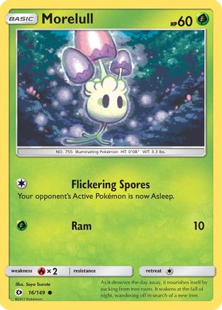 Morelull 016/149  SM Base Set - Common