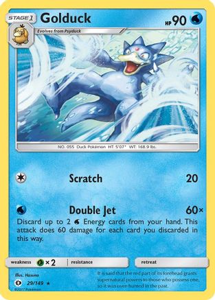Golduck 029/149  SM Base Set - Rare