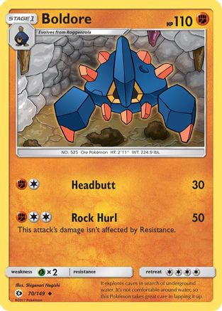 Boldore 070/149  SM Base Set - Uncommon