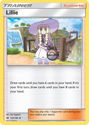 Lillie 122/149  - Reverse Holofoil SM Base Set - Uncommon